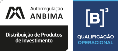 Selo de autorregulação ANBIMA na categoria Distribuição de Produtos de Investimento e selo de qualificação operacional da B3