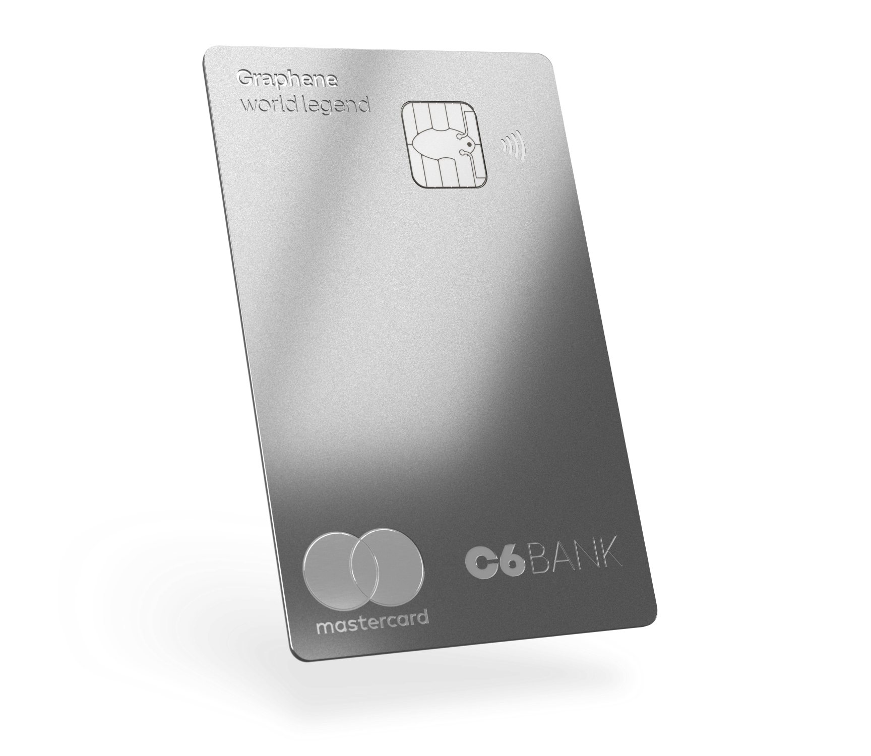Fotografia do cartão C6 Graphene World Legend Mastercard.