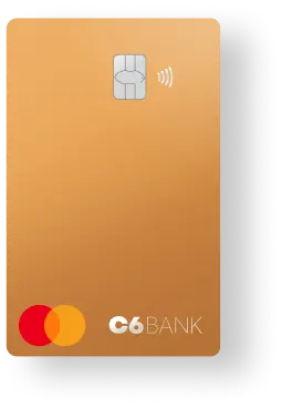 foto de modelos de diversas etnias simulada num celular com um printscreen da área de conta correte do app C6 Bank sobreposto